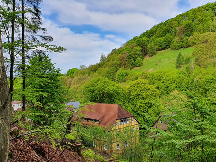 Panoramaweg Schaumberger Land am Goldmuseum Theuern