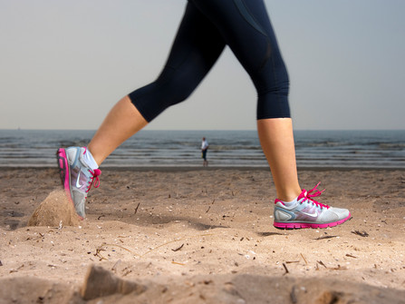 Joggen am Strand von Otterndorf