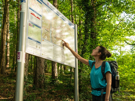 Map of the Panoramaweg Perl on the Moselsteig near Perl