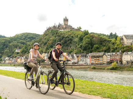 Unterwegs auf dem Mosel-Radweg bei Cochem