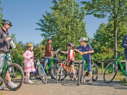 Familienfreundlicher Radweg