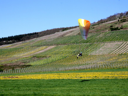 hang-gliders next to Maring-Noviand