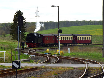 Kleinste Wendeschleife Europas in Stiege