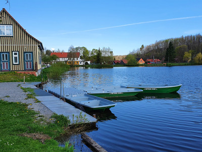 Stieger See mit Ruderbooten