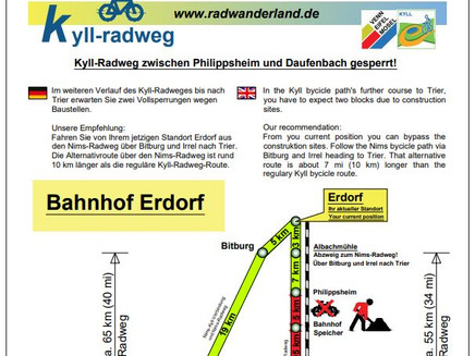 Information board near Bitburg-Erdorf