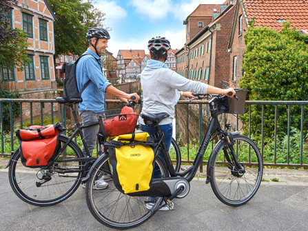 Radfahrer in Stade
