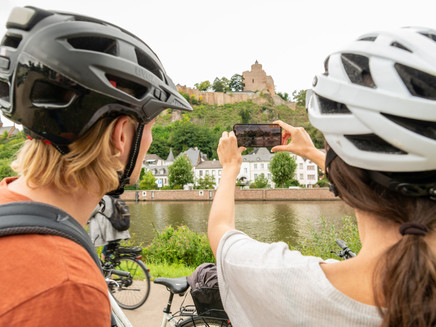 Listening point on the Saar cycle path