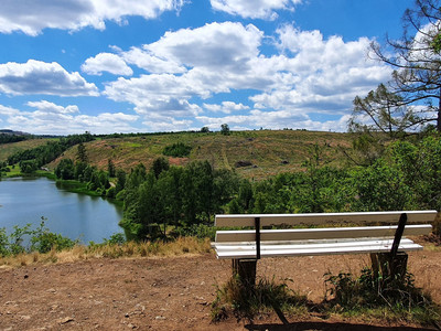 View from the Trageburg to the forebay