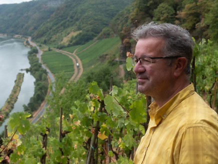 Manuel Andrack in the vineyards