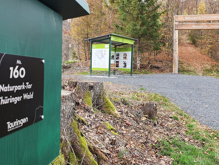 Stempeln am Naturpark-Tor