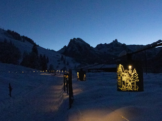 Büchsenweg vom Hotel Kurhaus Grimmialp in Richtung Egg