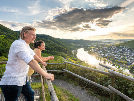 Ausblick von der Burg Landshut auf die Mosel