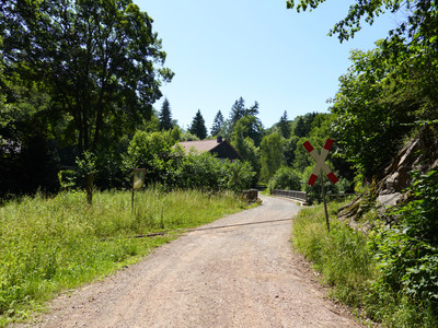 Bahnübergang an der Klostermühle