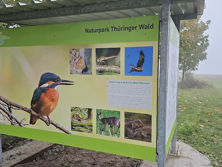 Naturpark-Infohütte Rückseite