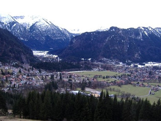 Blick auf Oberammergau