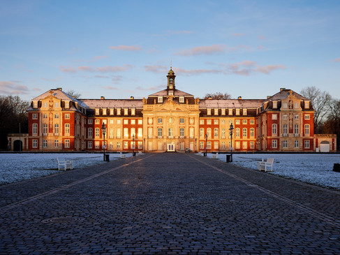 Schlossplatz Münster mit Blick auf das Schloss