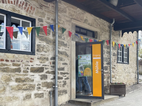 Eingang Museum "Klipp Klapp" in Oelde