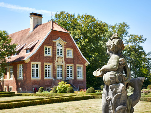 Statue im Garten vom Haus Rüschhaus