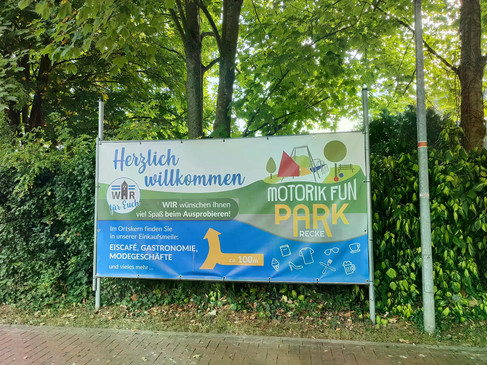 Motorikpark Recke Schild