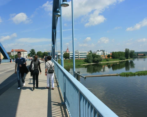 Auf der Stadtbrücke Frankfurt (Oder)