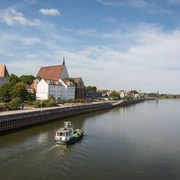 Blick über die Oder auf Frankfurt (Oder)
