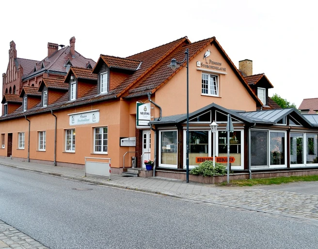 Außenansicht der Pension Storchenklause
