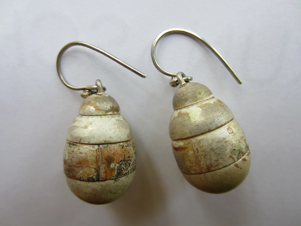 Ohrschmuck, Silber getrieben, Schmuckwerkstatt Elsteralarm