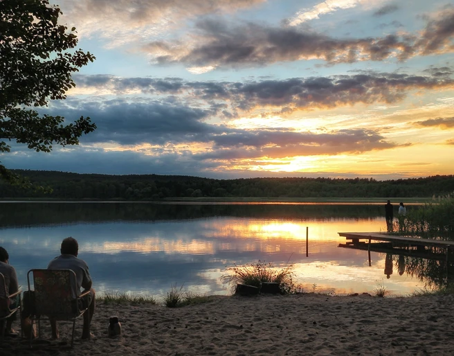 Badestelle Großer Glubigsee