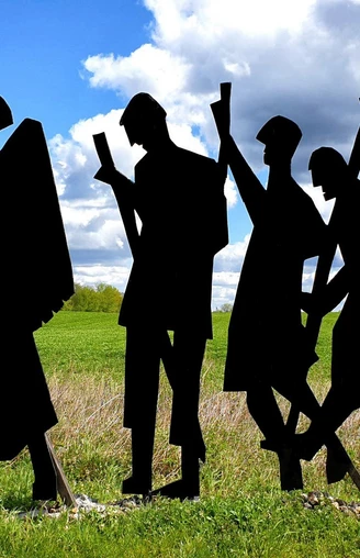 Pilgersilhouette bei Börnicke