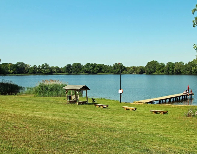 Badestelle auf dem Seecamp am Oderbruch