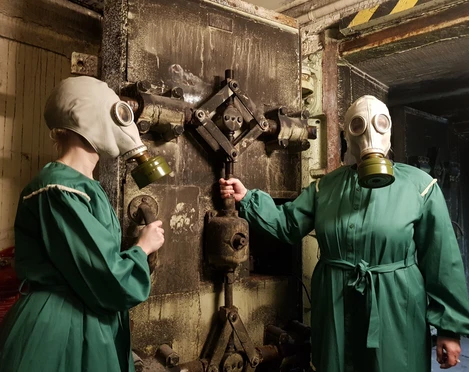 Die andere Welt- Bühnenszene aus "Die Physiker"