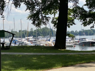 Blick auf die Saarow Marina