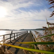 Steg auf dem Storkower See