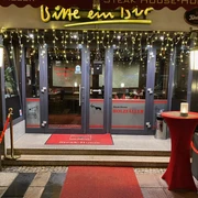 Eingang des Steak-House Holzfäller in Frankfurt (Oder)