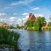 Uferweg am Oder-Spree-Kanal in Eisenhüttenstadt