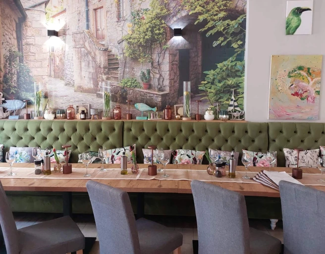 Innenraum des Restaurant "Portofino" in Slubice