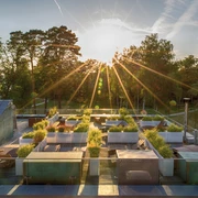 Dachterrasse der PanoramaSauna