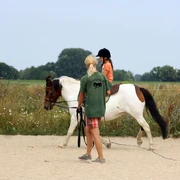 Reitunterricht an der Longe