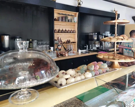 Thresen im Café Al Jasmin in Frankfurt (Oder)