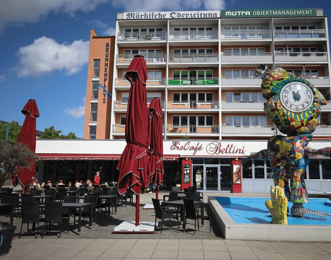 Café Bellini am Brunnenplatz in Frankfurt (Oder)