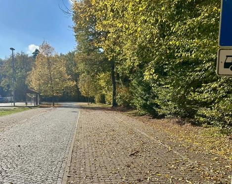 Caravanparkplatz in der Silberberger Straße in Bad Saarow