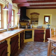 Küche im Ferienhaus Lebuser Land