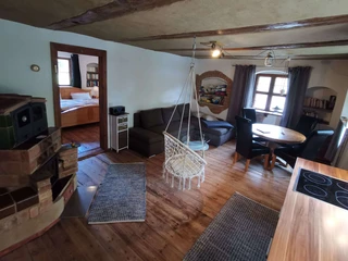 Wohnzimmer im Jürjens Hof im Schlaubetal