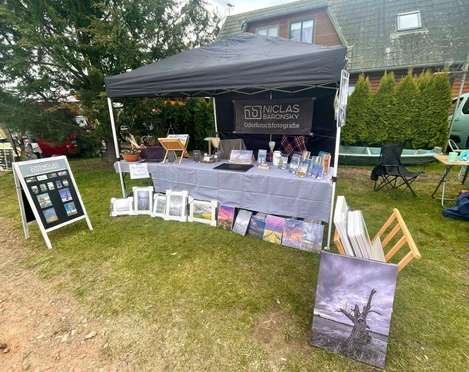Oderbruchfotografie auf einem Marktstand