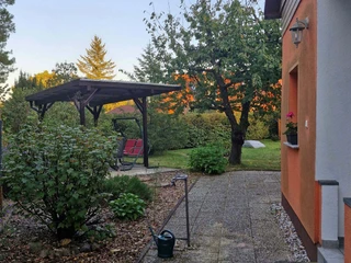 Garten hinter dem Ferienhaus