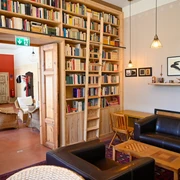 Ferienwohnung Parkseite - Kaminzimmer/Bibliothek