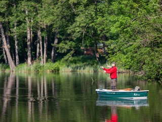 Angler im Boot am Katharinensee