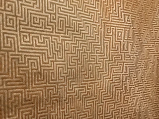 Yee I-Lann: A map of Mansau-Ansau, 2024, Detailansicht, gewebt von Lili Naming und Shahrizan Bin Juin, Bambus, Versiegler, 91 x 183 cm, Credits: Singapore Art Museum (SAM)