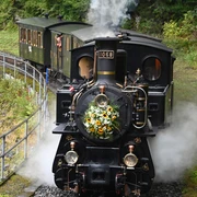 Unser Dampflok 1068 kurz vor dem Brünig