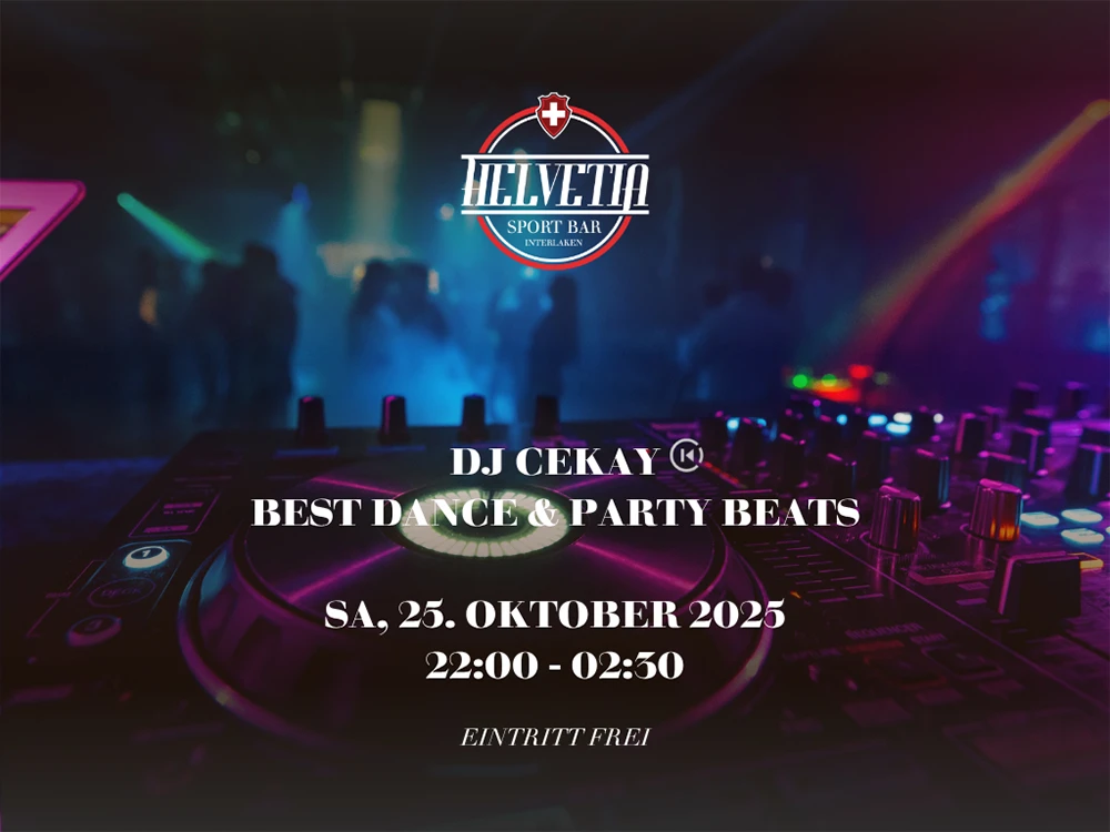 DJ Cekay in der Helvetia Sport Bar